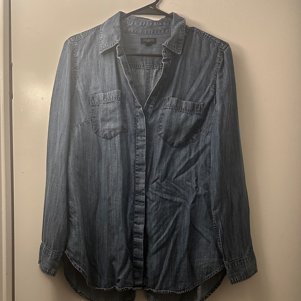 Talbots Blue Button Down Shirt